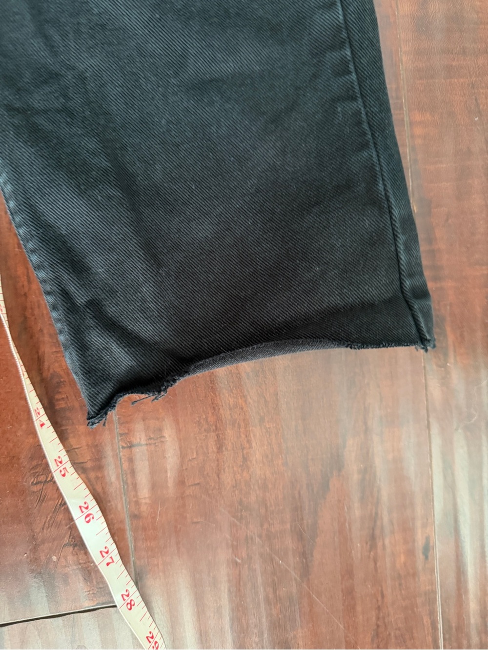 Vintage Calvin Klein Raw Hem Black High-Waist Straight Jeans - Picture 5 of 10